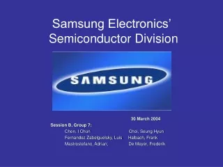 Samsung Electronics’  Semiconductor Division