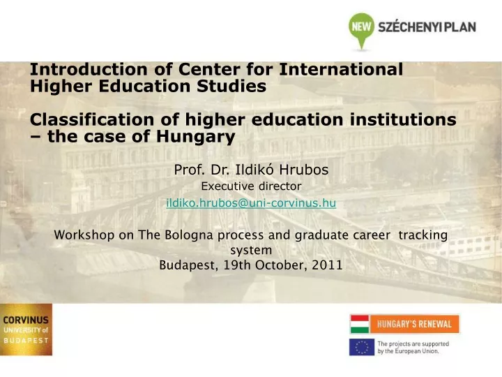 introduction of center for international higher