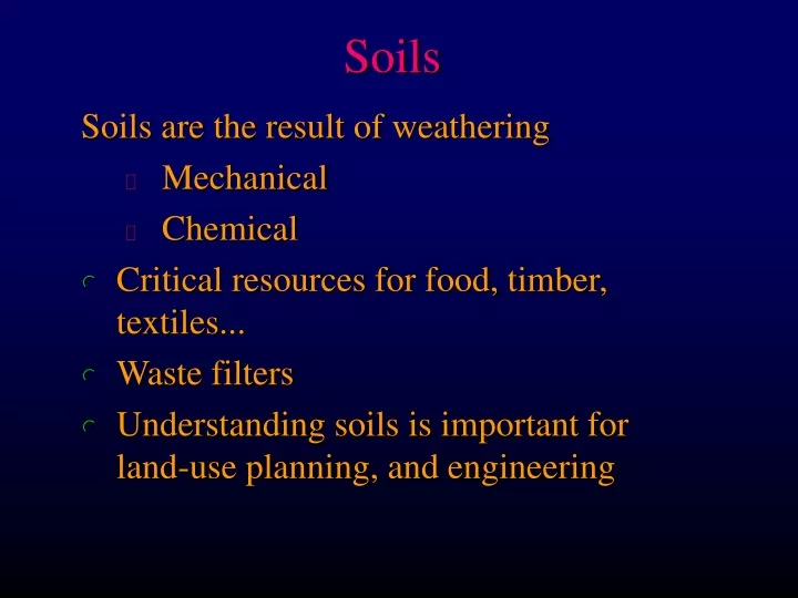 soils