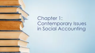 Chapter 1: Contemporary Issues in Social Accounting