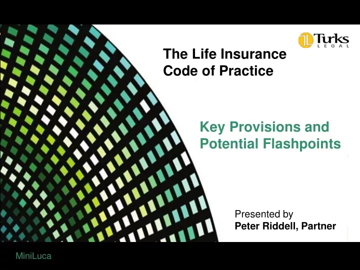 the life insurance code of practice