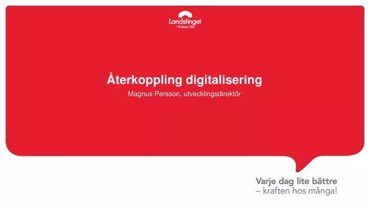 terkoppling digitalisering