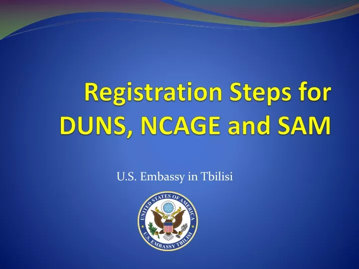 registration steps for duns ncage and sam