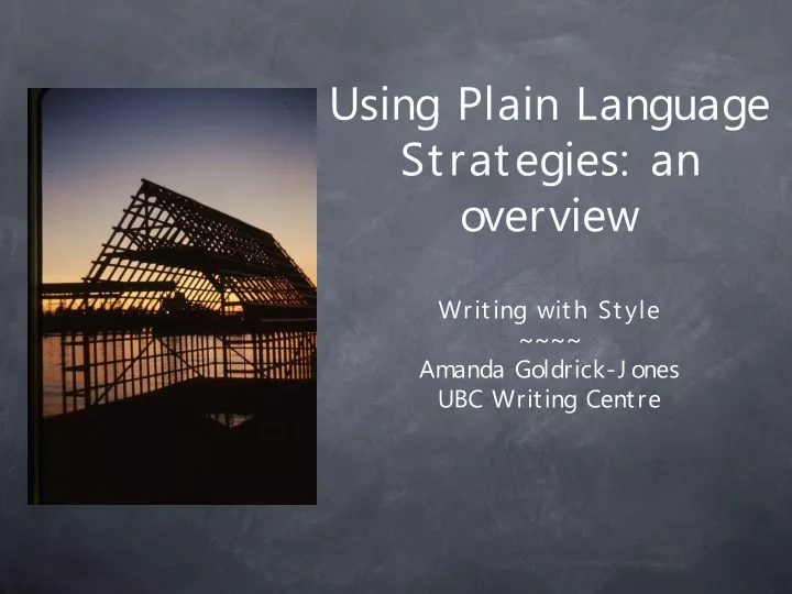 using plain language strategies an overview
