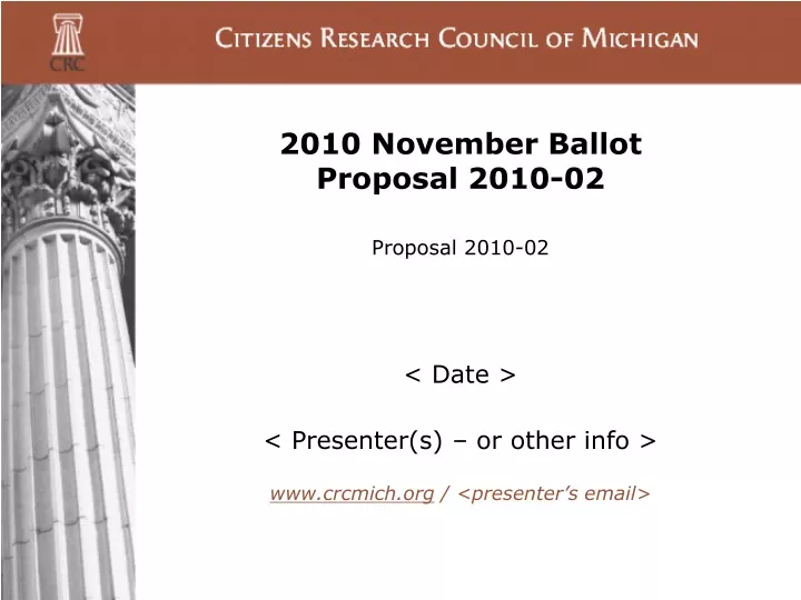 2010 november ballot proposal 2010 02