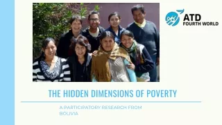 THE HIDDEN DIMENSIONS OF POVERTY