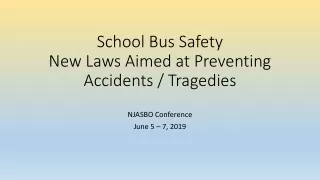School Bus Safety   New Laws Aimed at Preventing Accidents / Tragedies