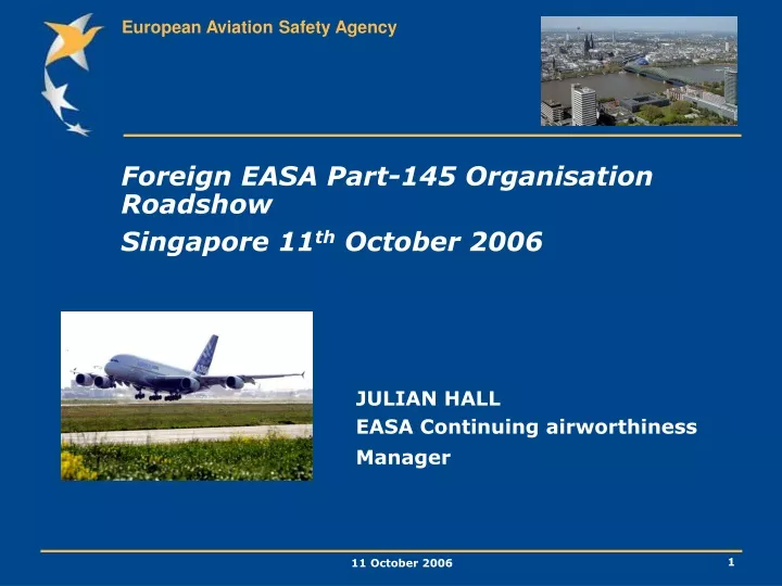 foreign easa part 145 organisation roadshow