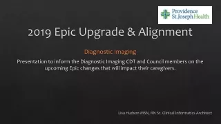2019 Epic Upgrade &amp; Alignment