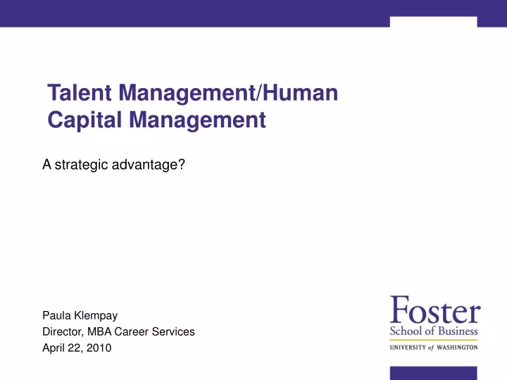 talent management human capital management