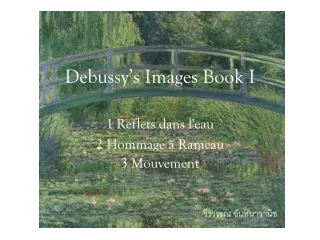 Debussy’s Images Book I