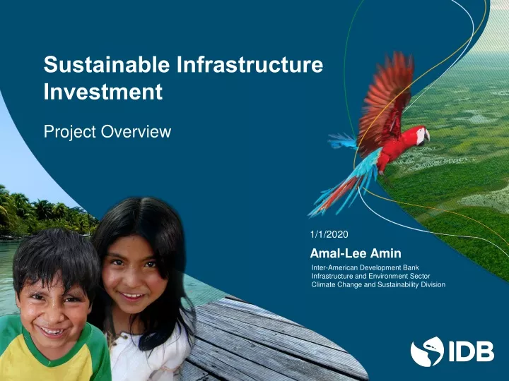 sustainable infrastructure investment