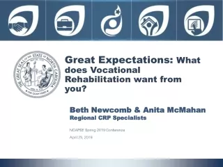 Great Expectations:  What does Vocational Rehabilitation want from you?