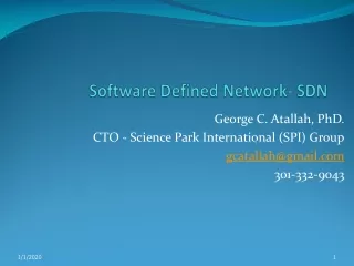 Software Defined Network- SDN