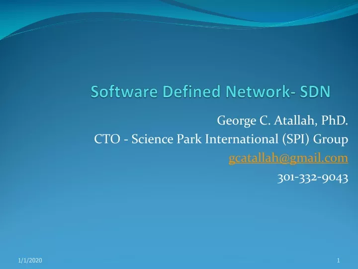 software defined network sdn