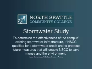 Stormwater Study