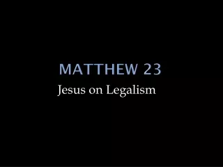 Matthew 23