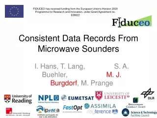 Consistent Data Records From Microwave Sounders