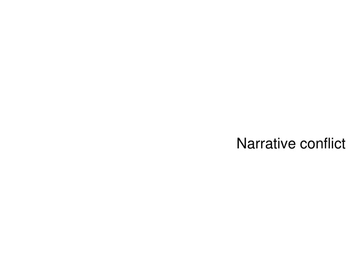 narrative conflict