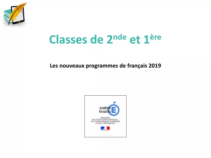 classes de 2 nde et 1 re