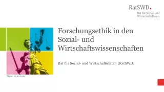 Forschungsethik in den Sozial- und Wirtschaftswissenschaften