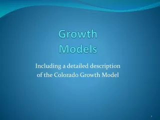 Growth Models