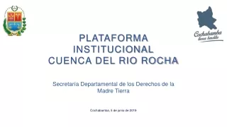 PLATAFORMA INSTITUCIONAL CUENCA DEL RIO ROCHA