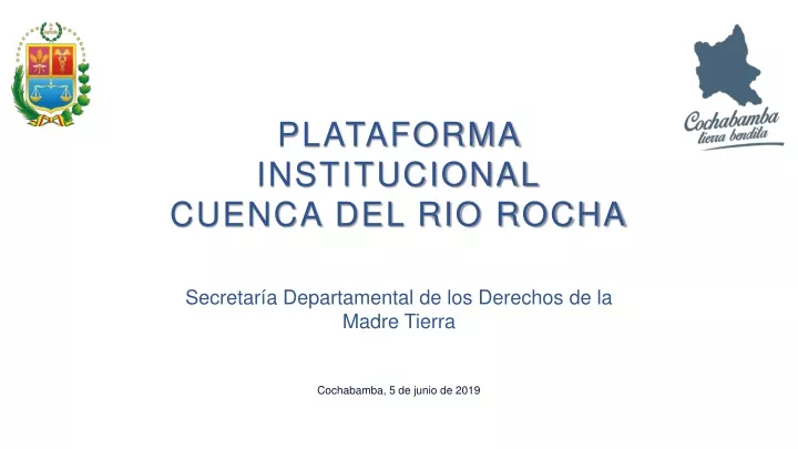 plataforma institucional cuenca del rio rocha