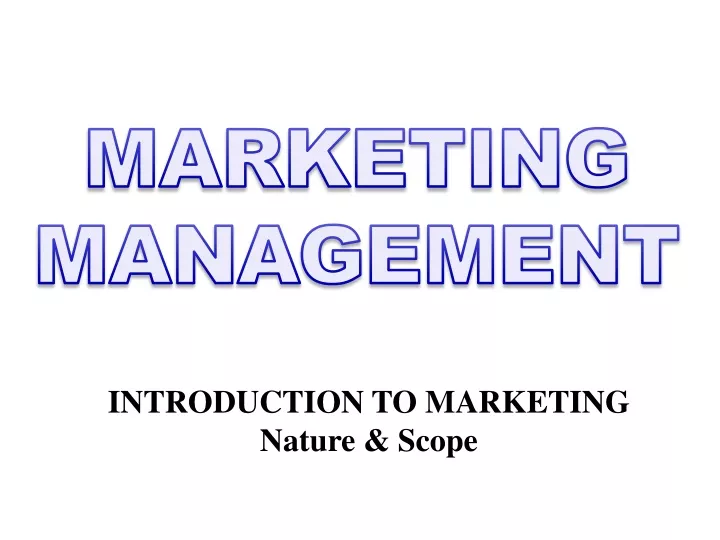 marketing management