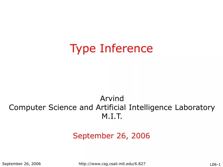 type inference