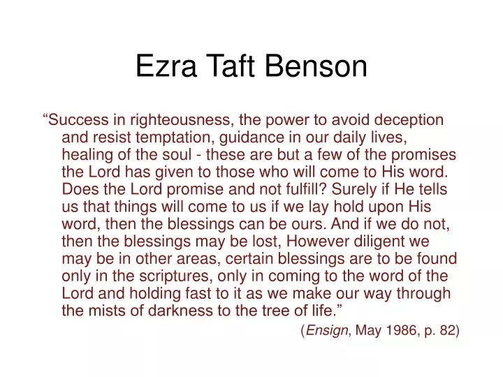 ezra taft benson