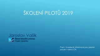 školení PILOTŮ 2019