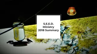 S.E.E.D. Ministry 2018 Summary