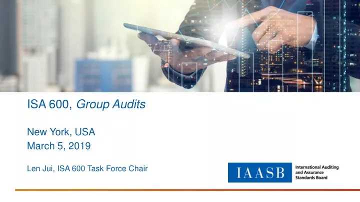 isa 600 group audits new york usa march 5 2019