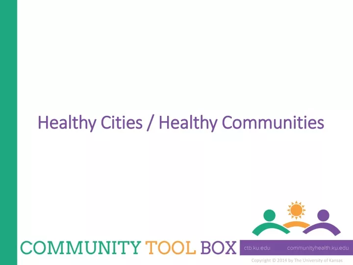 healthy cities healthy communities