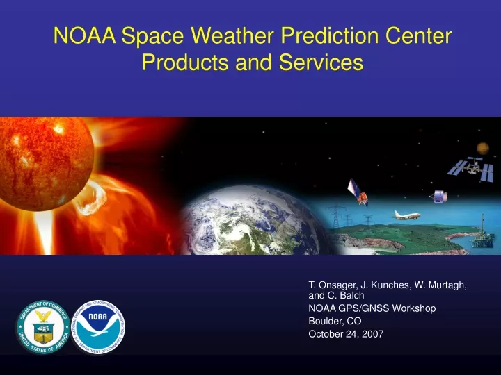 noaa space weather prediction center products