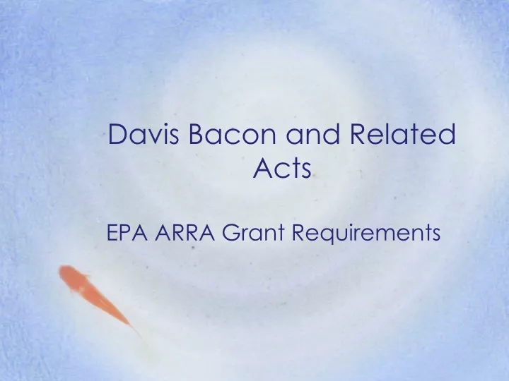 davis bacon and related acts