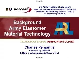 Background Army Elastomer Material Technology