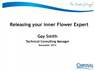 Releasing your inner Flower Expert
