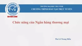 Chức năng của Ngân hàng thương mại