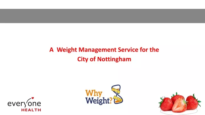 a weight management service for the city