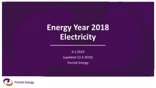 Energy Year 2018 Electricity