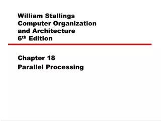 William Stallings  Computer Organization  and Architecture 6 th  Edition