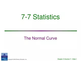 7-7 Statistics