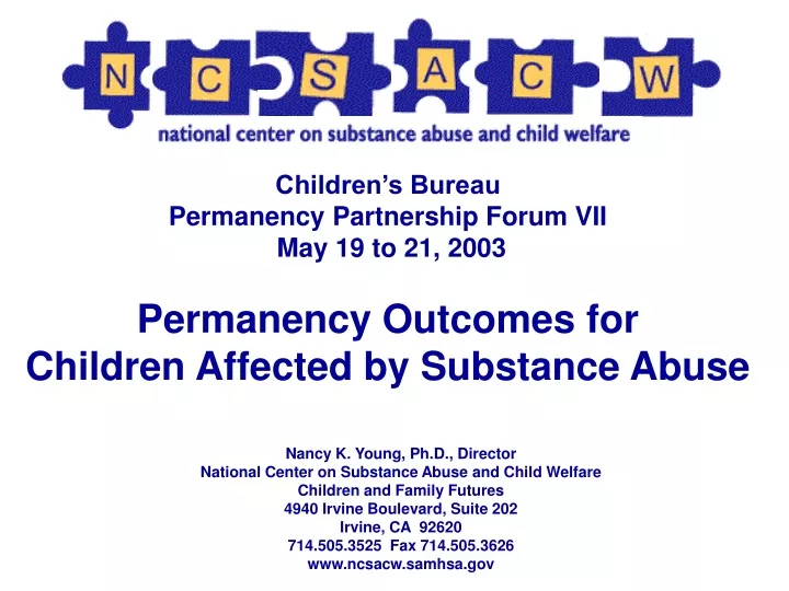 children s bureau permanency partnership forum
