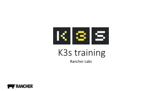 K3s training