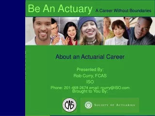 Be An Actuary A Career Without Boundaries