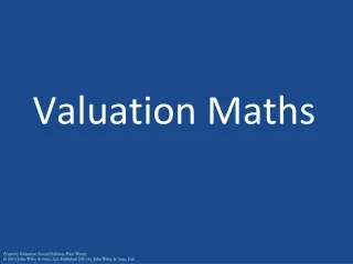 Valuation Maths