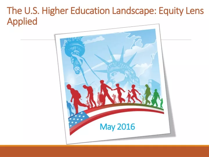 the u s higher education landscape equity lens applied
