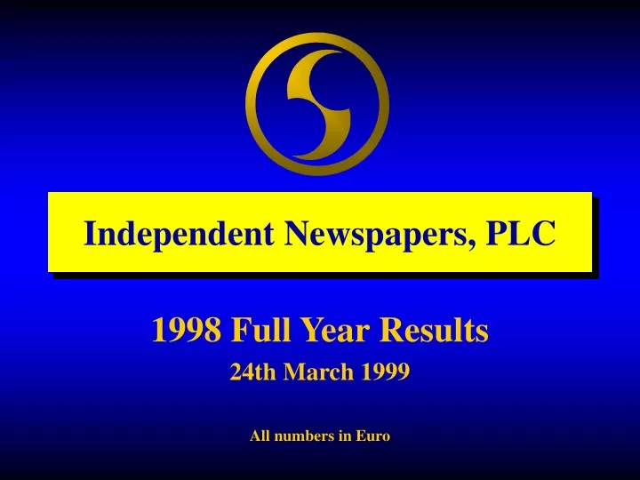 independent newspapers plc